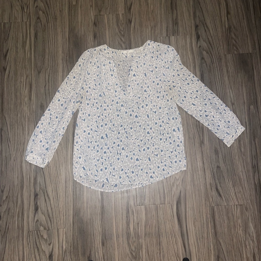 Joie Leopard Print Silk Shirt